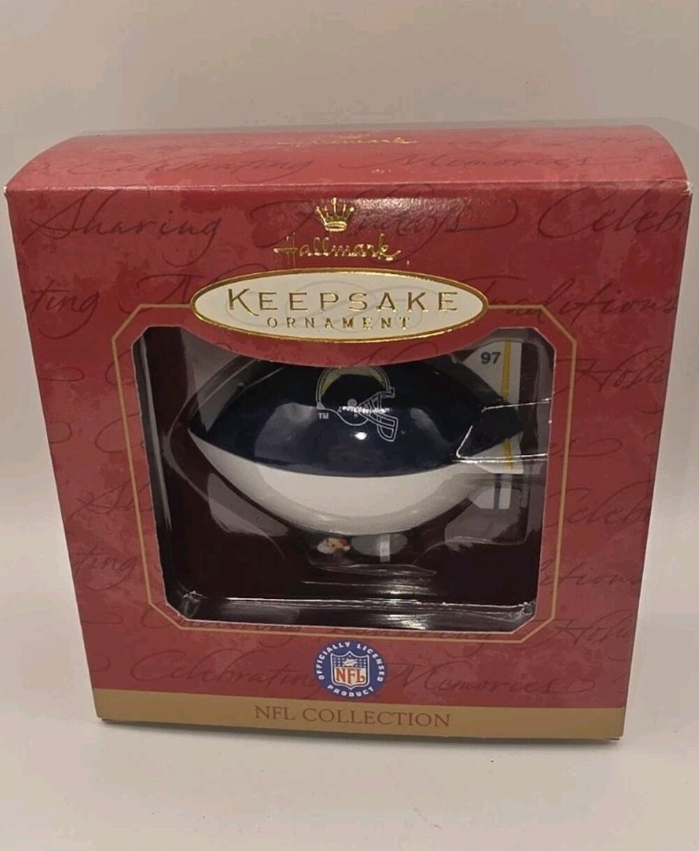 Hallmark Keepsake Blimp Christmas Tree LA Chargers NFL